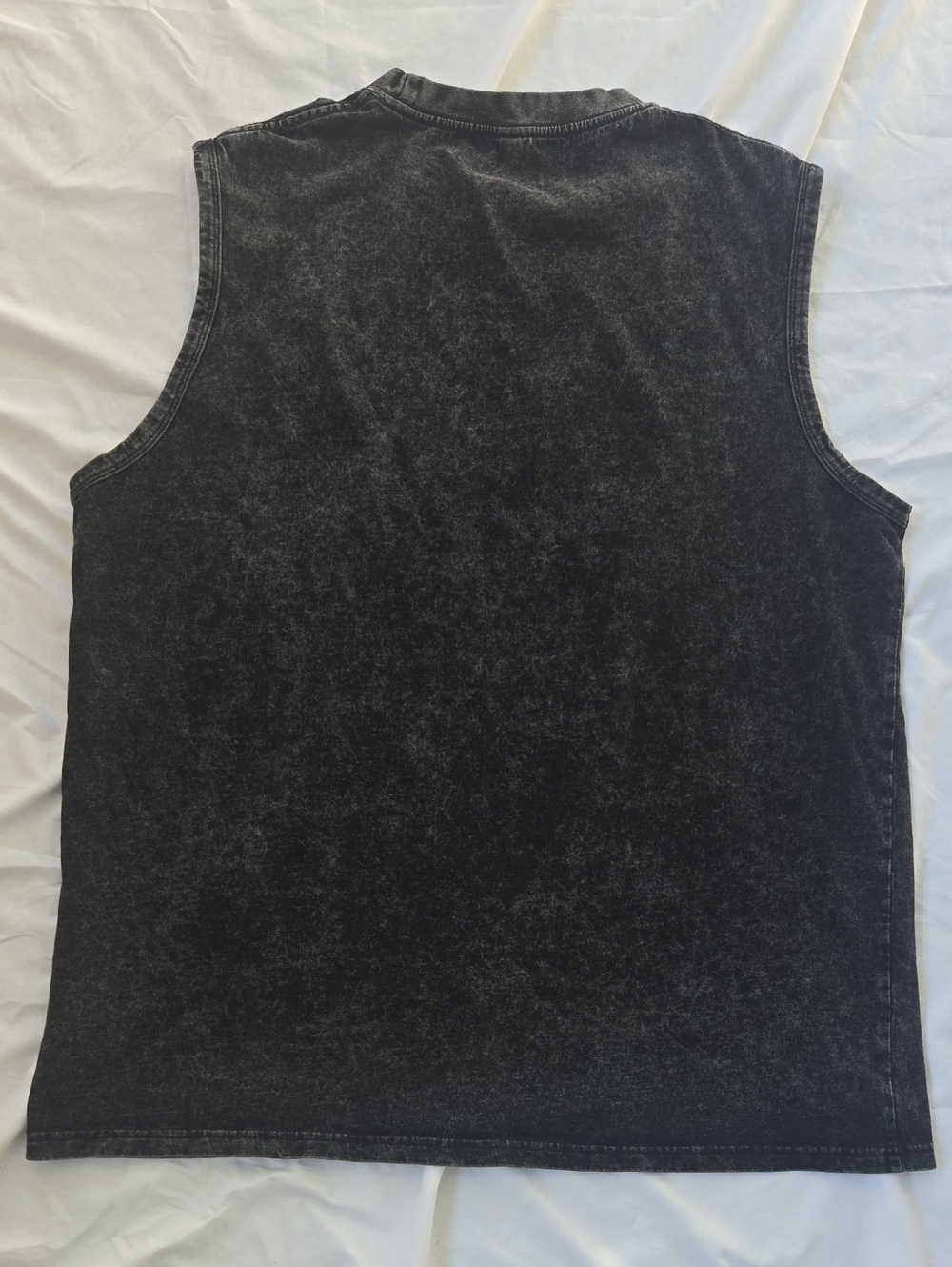 Men's Black Muscle Shirt With Graphic EXISTENTIAL CRISIS Graffiti Style Artwork - Picture 6 of 7